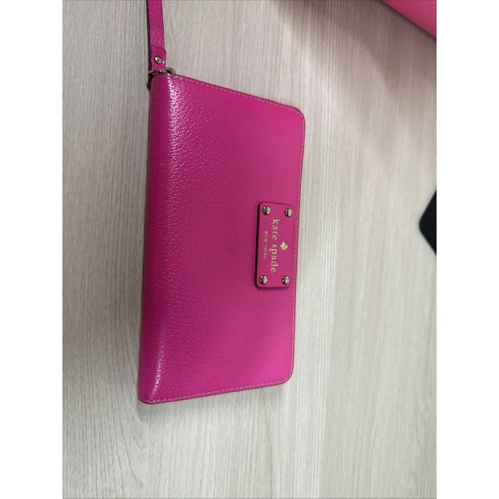 Kate Spade Wellesley Quinn Tote Pink‎ Leather Satchel Bag Handbag Purse & Wallet